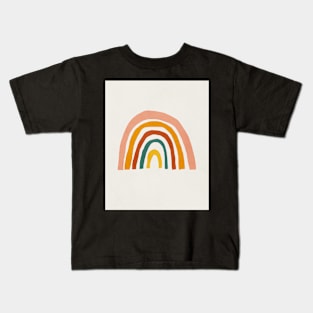 Rainbow, Abstract, Mid century modern kids wall art, Nursery room Kids T-Shirt